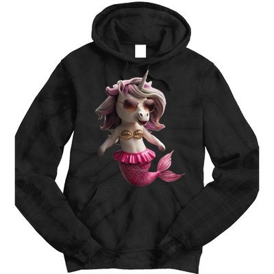 Unicorn Mermaid Gift Idea Fashion Tie Dye Hoodie