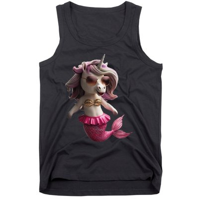 Unicorn Mermaid Gift Idea Fashion Tank Top