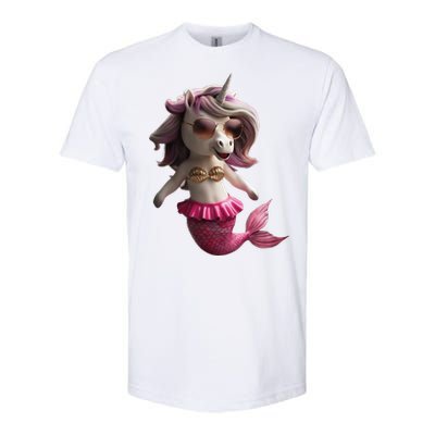 Unicorn Mermaid Gift Idea Fashion Softstyle CVC T-Shirt