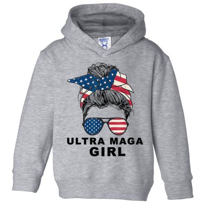 Ultra Mega Girl Patriotic Trump Republicans Conservatives Toddler Hoodie