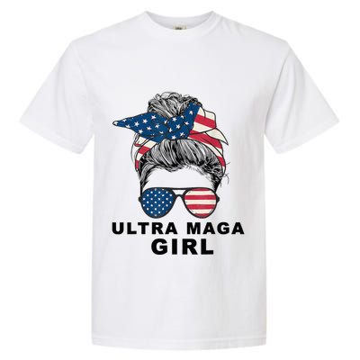 Ultra Mega Girl Patriotic Trump Republicans Conservatives Garment-Dyed Heavyweight T-Shirt