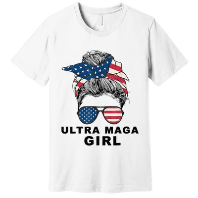 Ultra Mega Girl Patriotic Trump Republicans Conservatives Premium T-Shirt