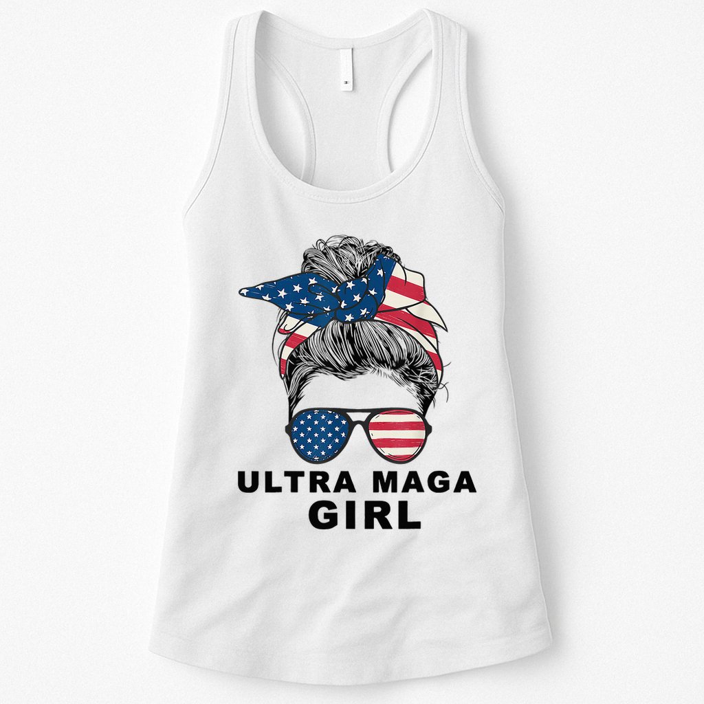Ultra Mega Girl Patriotic Trump Republicans Conservatives Womens Tank Top