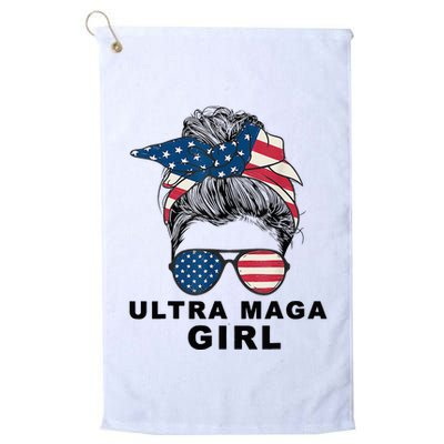 Ultra Mega Girl Patriotic Trump Republicans Conservatives Golf Towel