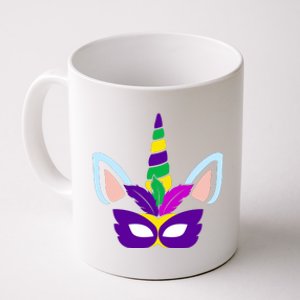 Unicorn Mardi Gras Mask Costume Coffee Mug