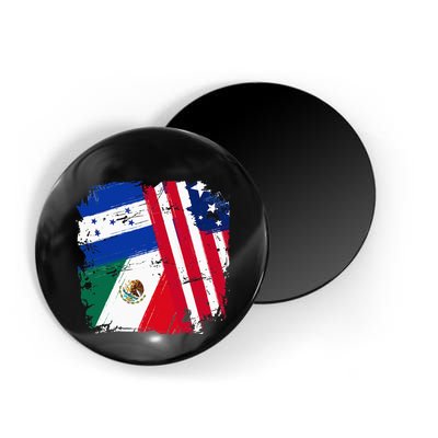 USA Mexico Honduras Flags Magnet
