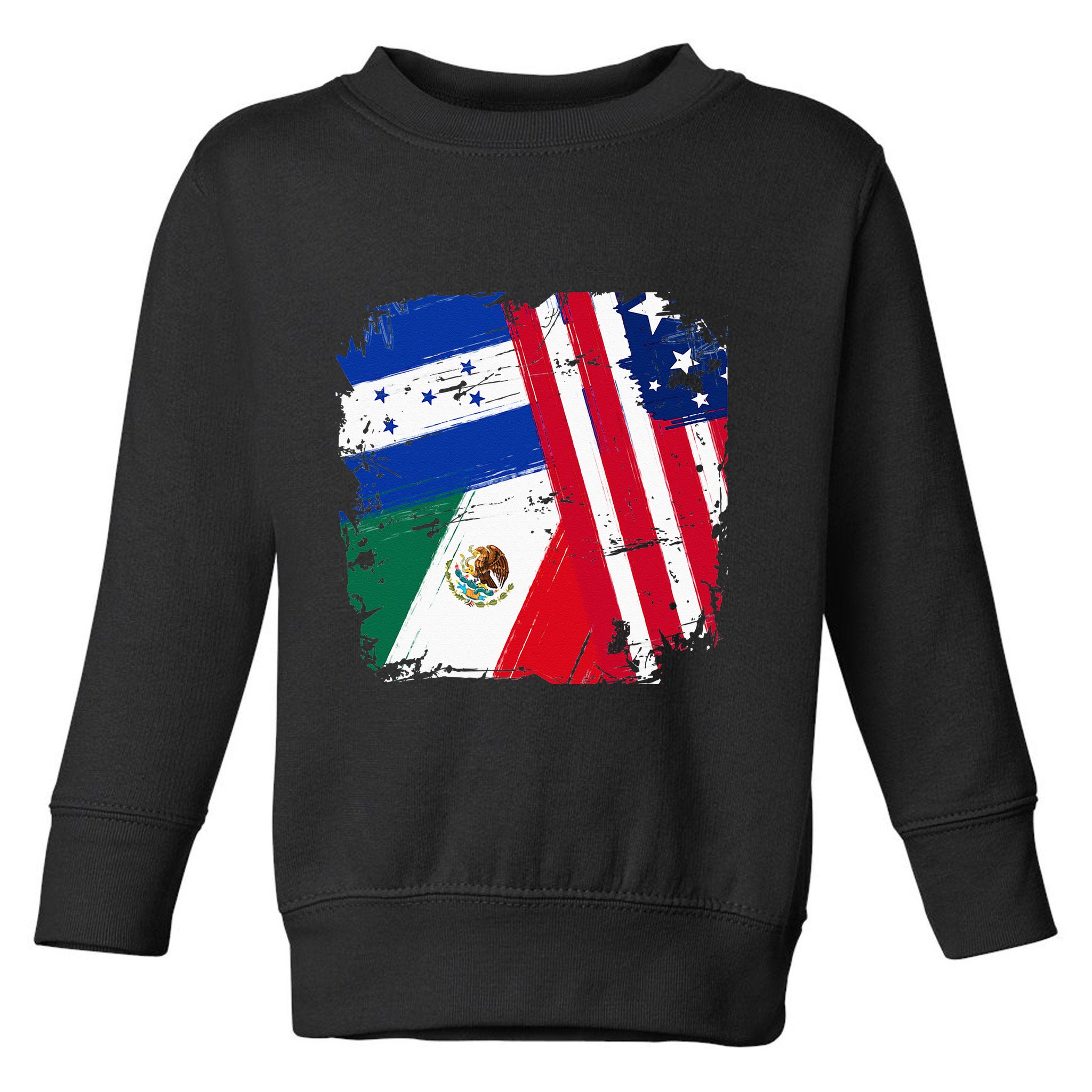 USA Mexico Honduras Flags Toddler Sweatshirt