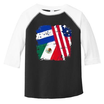 USA Mexico Honduras Flags Toddler Fine Jersey T-Shirt