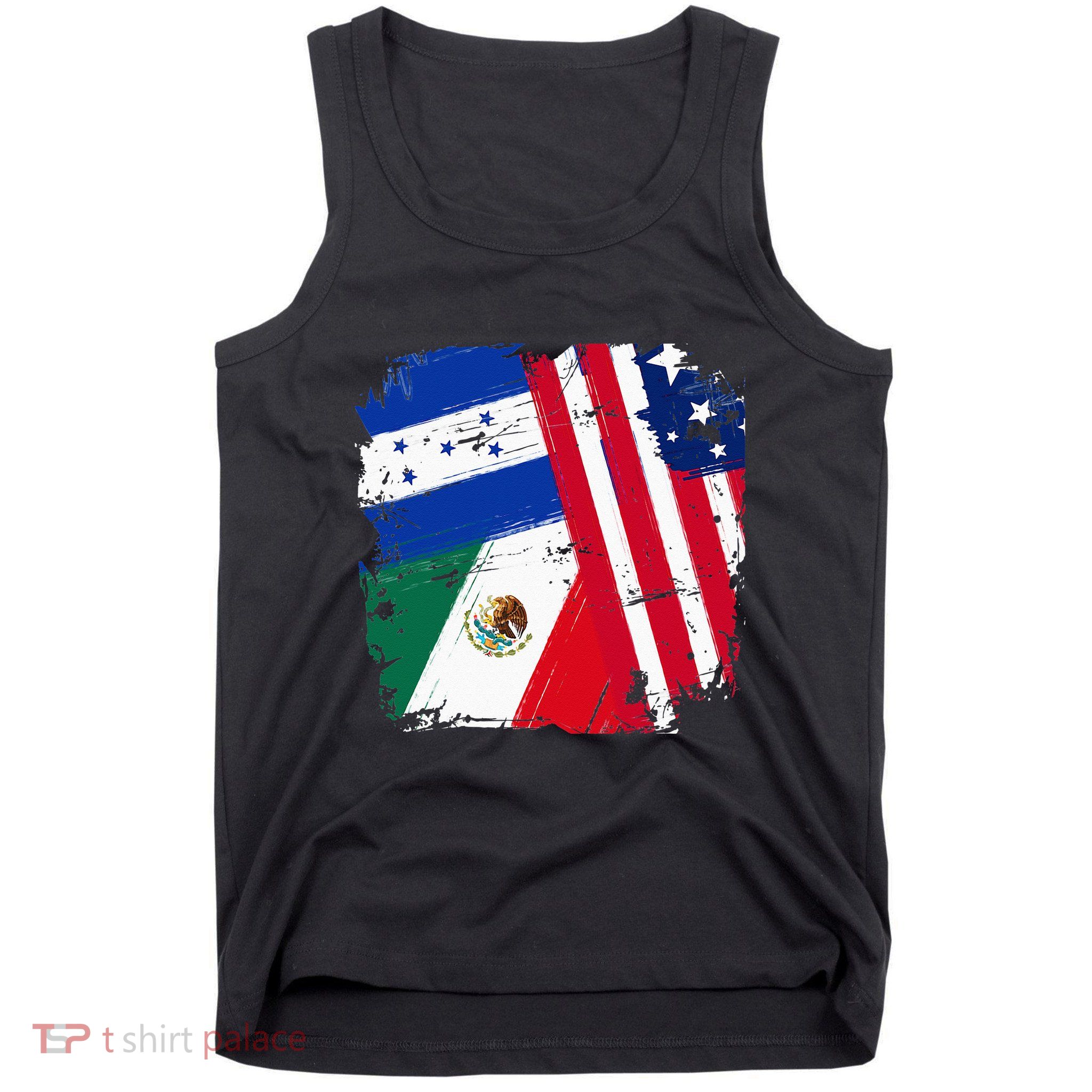 USA Mexico Honduras Flags Tank Top