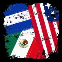 USA Mexico Honduras Flags Kids T-Shirt