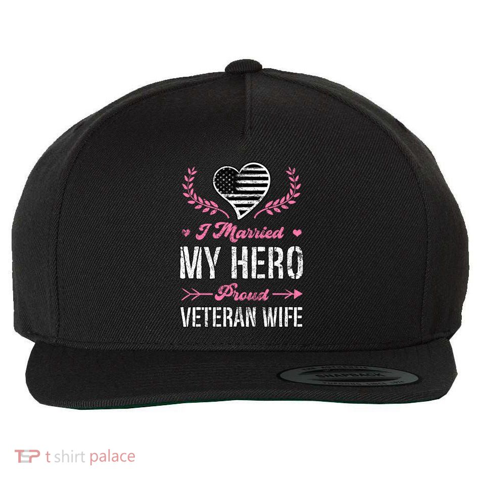 Usa Military Husband Great Gift Wool Snapback Cap