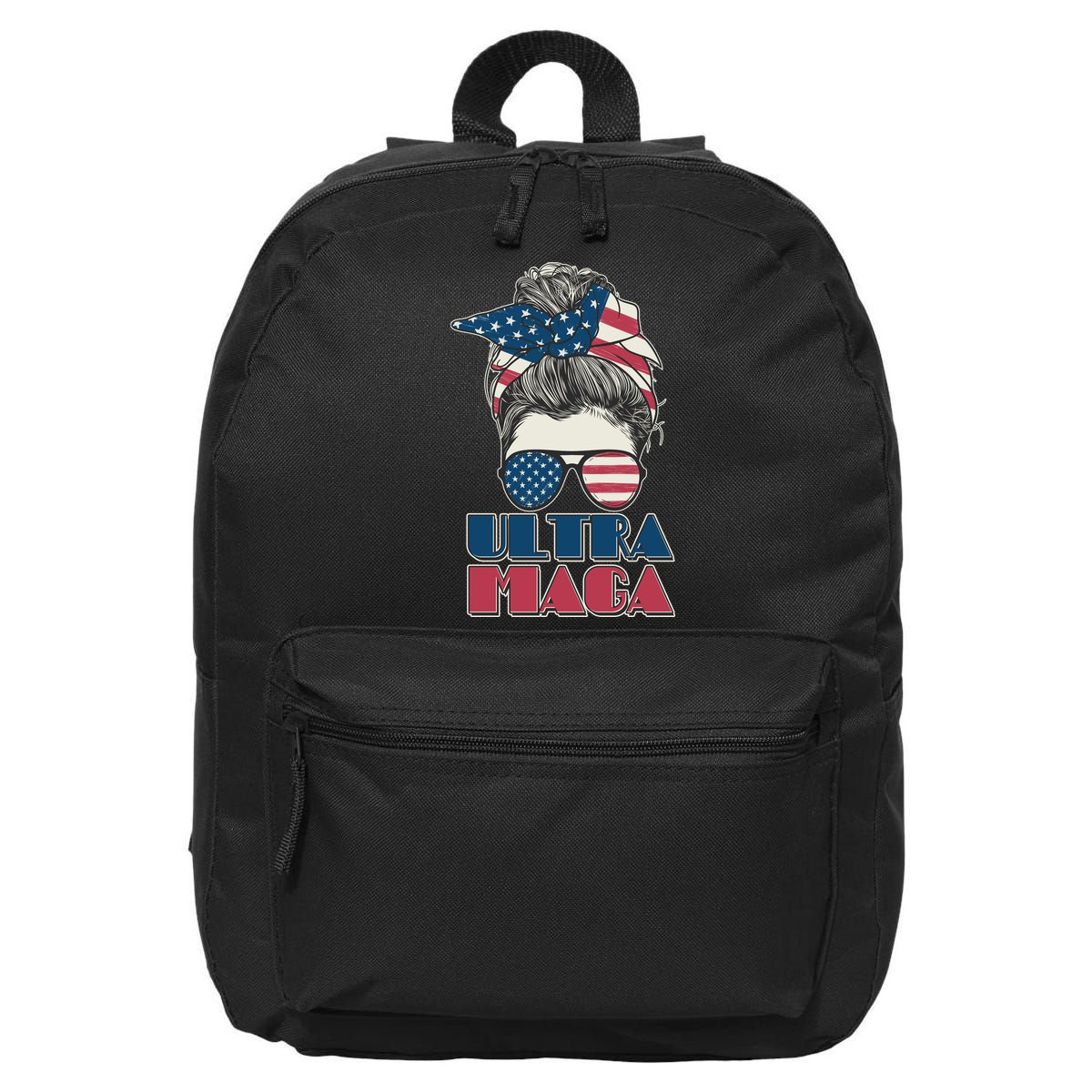 Ultra Maga Hair Bun Woman 16 in Basic Backpack