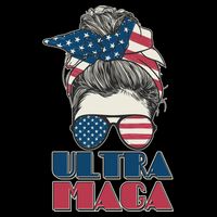 Ultra Maga Hair Bun Woman 16 in Basic Backpack