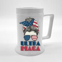 Ultra Maga Hair Bun Woman Beer Stein