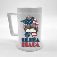 Ultra Maga Hair Bun Woman Beer Stein