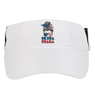 Ultra Maga Hair Bun Woman Adult Drive Performance Visor