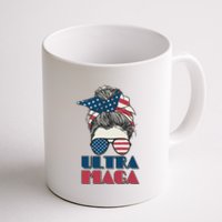 Ultra Maga Hair Bun Woman Coffee Mug