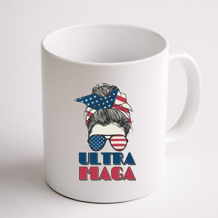 Ultra Maga Hair Bun Woman Coffee Mug