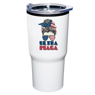 Ultra Maga Hair Bun Woman Tumbler