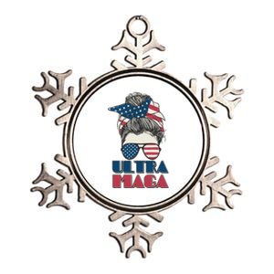 Ultra Maga Hair Bun Woman Metallic Star Ornament