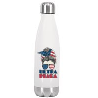 Ultra Maga Hair Bun Woman Stainless Steel Insulated Water Bottle