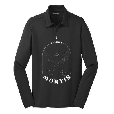 Umbra Mortis Hunt Athalar Crescent City Lunathion Book Silk Touch Performance Long Sleeve Polo