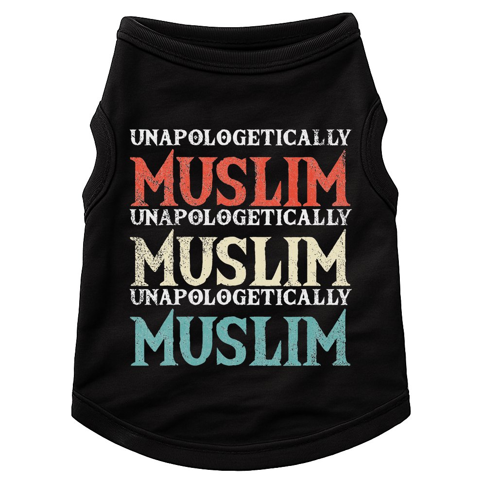 Unapologetically Muslim Islam Islamic Religion Proud Gift Doggie Tank