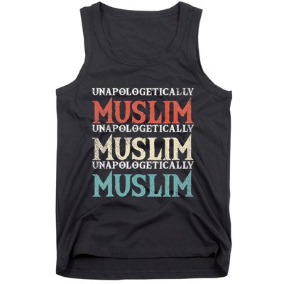 Unapologetically Muslim Islam Islamic Religion Proud Gift Tank Top