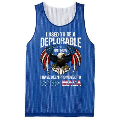 Ultra Maga I Used To Be A Deplorable But Now I Have Been Promoted To Ultra Maga Mesh Reversible Basketball Jersey Tank