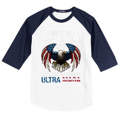 Ultra Maga I Used To Be A Deplorable But Now I Have Been Promoted To Ultra Maga Baseball Sleeve Shirt