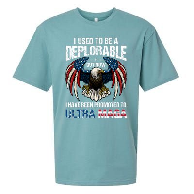 Ultra Maga I Used To Be A Deplorable But Now I Have Been Promoted To Ultra Maga Sueded Cloud Jersey T-Shirt