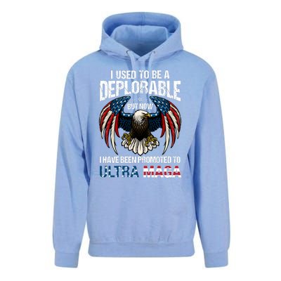 Ultra Maga I Used To Be A Deplorable But Now I Have Been Promoted To Ultra Maga Unisex Surf Hoodie