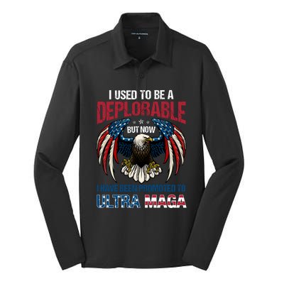 Ultra Maga I Used To Be A Deplorable But Now I Have Been Promoted To Ultra Maga Silk Touch Performance Long Sleeve Polo