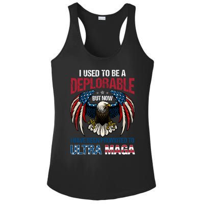 Ultra Maga I Used To Be A Deplorable But Now I Have Been Promoted To Ultra Maga Ladies PosiCharge Competitor Racerback Tank