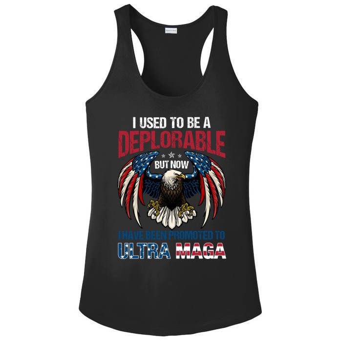 Ultra Maga I Used To Be A Deplorable But Now I Have Been Promoted To Ultra Maga Ladies PosiCharge Competitor Racerback Tank