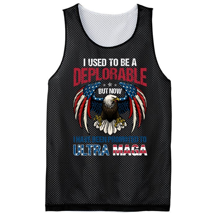 Ultra Maga I Used To Be A Deplorable But Now I Have Been Promoted To Ultra Maga Mesh Reversible Basketball Jersey Tank