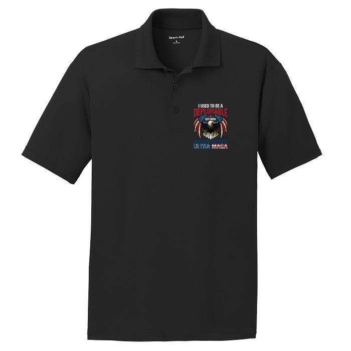 Ultra Maga I Used To Be A Deplorable But Now I Have Been Promoted To Ultra Maga PosiCharge RacerMesh Polo