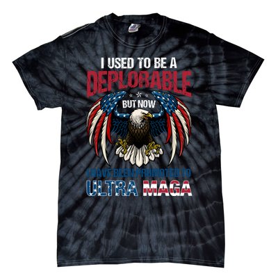 Ultra Maga I Used To Be A Deplorable But Now I Have Been Promoted To Ultra Maga Tie-Dye T-Shirt