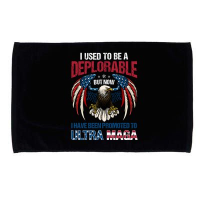 Ultra Maga I Used To Be A Deplorable But Now I Have Been Promoted To Ultra Maga Microfiber Hand Towel