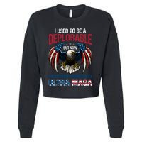 Ultra Maga I Used To Be A Deplorable But Now I Have Been Promoted To Ultra Maga Cropped Pullover Crew