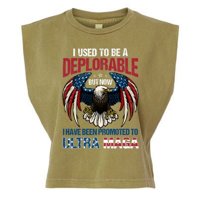 Ultra Maga I Used To Be A Deplorable But Now I Have Been Promoted To Ultra Maga Garment-Dyed Women's Muscle Tee