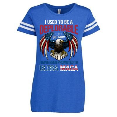 Ultra Maga I Used To Be A Deplorable But Now I Have Been Promoted To Ultra Maga Enza Ladies Jersey Football T-Shirt