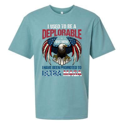 Ultra Maga I Used To Be A Deplorable But Now I Have Been Promoted To Ultra Maga Sueded Cloud Jersey T-Shirt