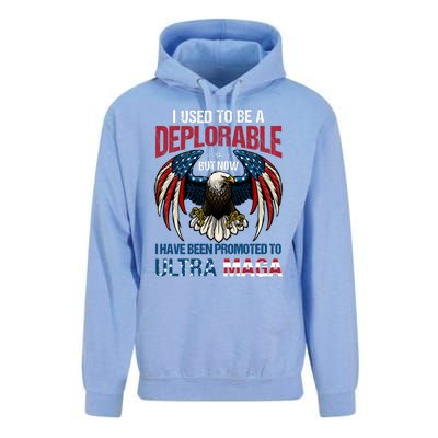 Ultra Maga I Used To Be A Deplorable But Now I Have Been Promoted To Ultra Maga Unisex Surf Hoodie