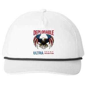 Ultra Maga I Used To Be A Deplorable But Now I Have Been Promoted To Ultra Maga Snapback Five-Panel Rope Hat