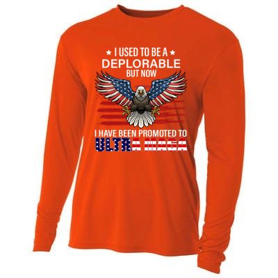 Ultra Maga I Used To Be A Deplorable But Now I Have Been Promoted To Ultra Maga Cooling Performance Long Sleeve Crew