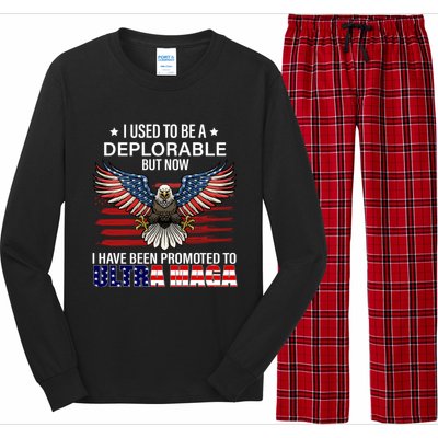 Ultra Maga I Used To Be A Deplorable But Now I Have Been Promoted To Ultra Maga Long Sleeve Pajama Set