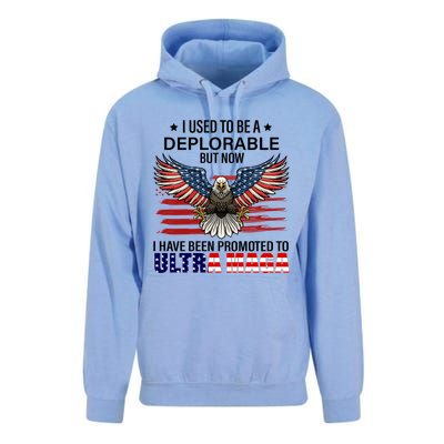 Ultra Maga I Used To Be A Deplorable But Now I Have Been Promoted To Ultra Maga Unisex Surf Hoodie