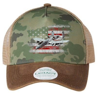 US Military Jet A10 Warthog US Warplane Fighter Jet Vintage Legacy Tie Dye Trucker Hat
