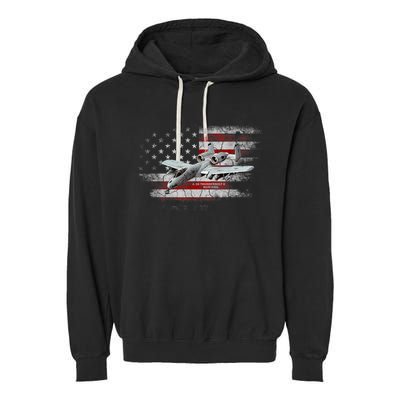 US Military Jet A10 Warthog US Warplane Fighter Jet Vintage Garment-Dyed Fleece Hoodie